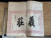 名宦郷賢録 江夏陳氏義莊條規 唐本光緒木板摺 宣統三年跋有 帙入二冊揃 湖北省関連 朱摺地図入