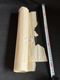 年号拓付　春日版経典後摺　まくり五枚 鎌倉ー南北朝 建久元年1190 元亨四年1324 元徳二年1330 建武元年1334 永和四年1378
