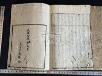 漢土語園 上・二 隨筆 天保七年大文字屋勝助刊本 原裝二冊 明式版画入
