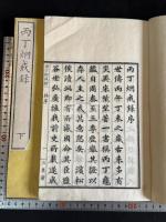 丙丁炯戒録 2巻 丙午丁未年歴朝災害録 天保11年序 木村嘉平精刊本 大判二冊揃 
