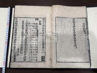 魁本大字諸儒箋解古文真寳 10卷　寛永元年原刊本 特大判（32cm）二冊合本一冊揃  「寛永元甲子年孟夏上旬開版」刊記有