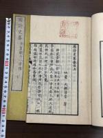 國詩史畧 : 附皇朝十八孝傳 大槻磐翁著  明治5年須原屋伊八刊本 木板摺二冊揃