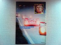 映画「栄光のル・マン」　スチール写真1枚　ロビーカード1枚　パンフレット