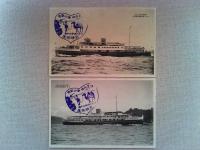 【絵葉書】伊豆大島遊覧絵葉書　8枚　袋付き