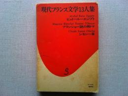 現代フランス文学13人集　ビュトール/エジプト　ブランショ/謎のトマ
　シモン/草