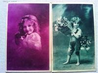 【絵葉書】愛らしき西洋子供　第14集　6枚　袋付き