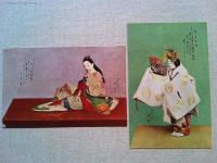 【絵葉書】絵はがき博多人形　人形唄入　　6枚　袋付
大崎周水堂　発行