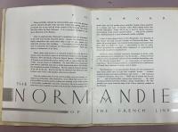 NORMANDIE　（ノルマンディー）　FRENCH LINE　（フレンチライン）
パンフレット