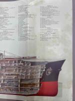 NORMANDIE(ノルマンディー)　豪華客船　断面図