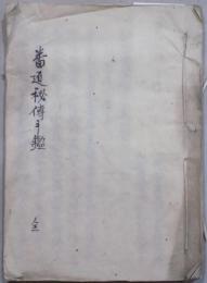 番匠秘伝手鑑（写本）