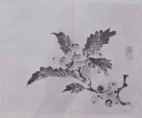 「小蘋画譜」／野口小蘋画譜／野口親筆／大正6〜8年／西東書房発行／全8冊／蘭他四君子、花卉、果樹、花鳥、風景、岩、山など
