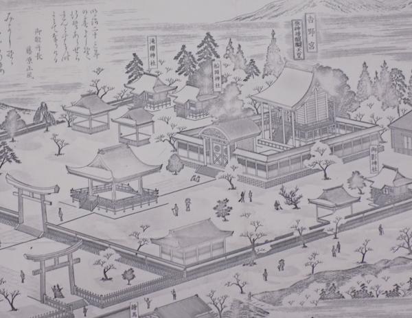 明治34年（1901）古地図鳥瞰図「鎌倉名所旧蹟全図」1点(相良