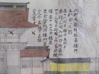 「北野天満神社（北野天満宮）南楼門」書付（図面）：発起人松井秀重