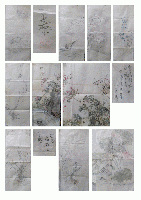 絵画資料／桑名／尾張／ヤマト絵／「帆山花乃舎・山本家大和絵絵画資料」／習画、下絵、摸写など／花乃舎、雲游、鶴僊他／約180点