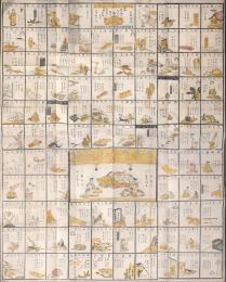 御伽風流　百人一首歌双六