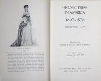 Historic Dress in America　1607-1870.　マクレラン：アメリカ服飾史（復刻版）