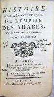 Histoire des Révolutions de l'Empire des Arabes. 　ド・マリニ：アラブ帝国革命史　（第1・2巻）