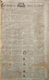 The Belfast News Letter　「ベルファスト・ニューズレター」紙　1800年1～12月　全104号合本1冊