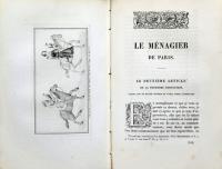 Le Menagier de Paris, Traite de Morale et d'Economie Domestique compose vers 1393, par un bourgeois parisien.　メナジエ・ド・パリ（レイモン・オリヴェ旧蔵本）