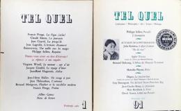 Tel Quel　「テル・ケル」誌　創刊号～91号のうち40冊