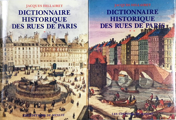 Dictionnaire historique des rues de Paris(par Jacques Hillairet) / 古本