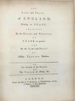 The Police of France, or, An Account of the Laws and Regulations established in that Kingdom, for the Preservation of Peace, and the Preventing of Robberies; An Account of the Southern Maritime Provinces of France; The Laws and Policy of England, relating to trade. 　フランスの警察他　合本１冊