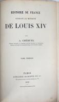 Histoire de France pendant la Minorite de Louis XIV.　シュリュエル：ルイ14世未成年期におけるフランス史（全４冊）