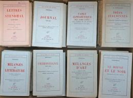 Œuvres de Stendhal "Le Divan" edition. スタンダール全集　（ル・ディヴァン版）　全79冊