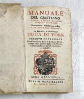 Manuale del Cristiano.　ヨーク公(フラスカーティの司教)：キリスト教の手引き