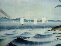 泥絵　富士　（掛軸）