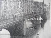 東京名所吾妻橋　（石版画）