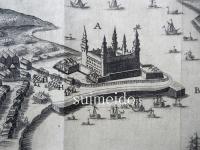 古地図　Attacco, e presa del Castello di Cronenburg fetta del Generale Conte Vrangel