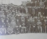 古写真　大判　旅順落城紀念か　乃木希典ほか軍人集合写真