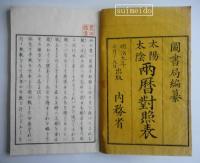 太陽太陰　両暦對照表　３冊