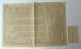 台湾忠魂堂勧財書並賛成諸君一覧表・忠魂堂開眼供養参拝之証