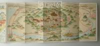 粉河寺図絵　鳥瞰図（表・カラー）／粉河寺の栞（裏・モノクロ）