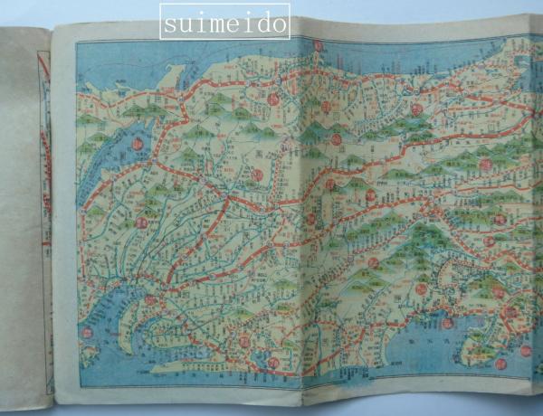 登場! 新版 日満支連絡 鉄道交通図 古本、中古本、古書籍の通販は / 古地図