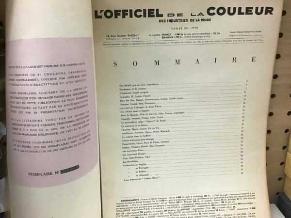 仏)L'Officiel de la couleur des textiles et des industries