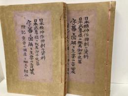 日本精神作興劇の資料　日本武尊様の蝦夷御平定篇　字幕と図解と主要の言葉　1・2