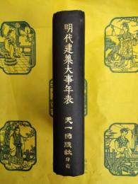 明代建築大事年表