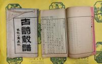 古詩聲譜（線装2冊）