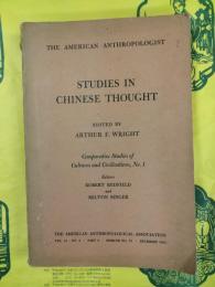 STUDIES IN CHINESE THOUGHT