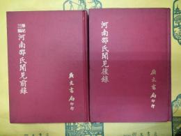 河南邵氏聞見前録 河南邵氏聞見後録