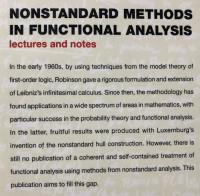【数学洋書】NONSTANDARD METHODS IN FUNCTIONAL ANALYSIS