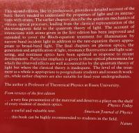 【物理学洋書】The Quantum Theory of Light　SECOND EDITION