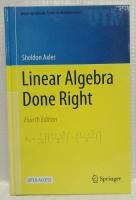 【数学洋書】Liner Algebra Done Right　Fourth Edition
