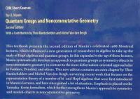 【数学洋書】Quantum Groups and Noncommutative Geometry　Second Edition