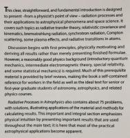 【宇宙物理学洋書】Radiative Processes in Astrophysics