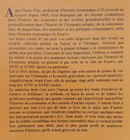 経済学洋書 A Genève et autour de Genève aux XVIIe et XVIIIe siècles  Etudes d'histoire économique(17・18世紀のジュネーヴとその周辺 経済史研究)