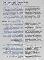 政治経済学洋書　Environmental taxation and green fiscal reform : theory and impact（環境税とグリーン財政改革：理論と影響）